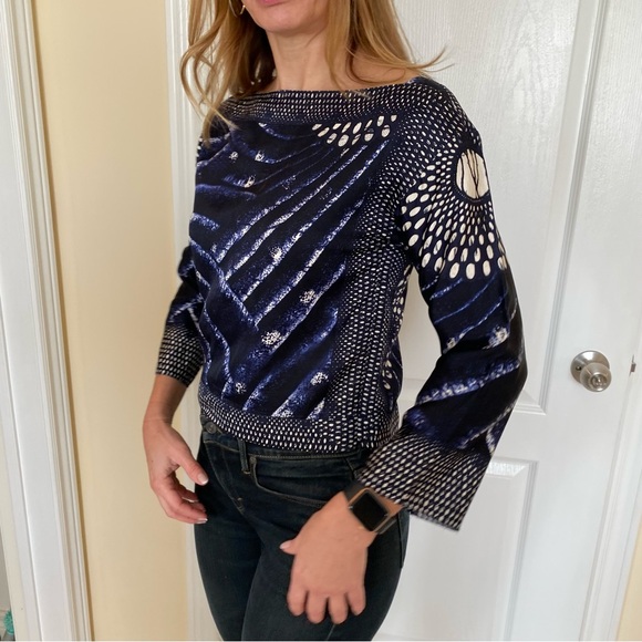 Miu Miu cropped top 100% silk - Picture 5 of 12